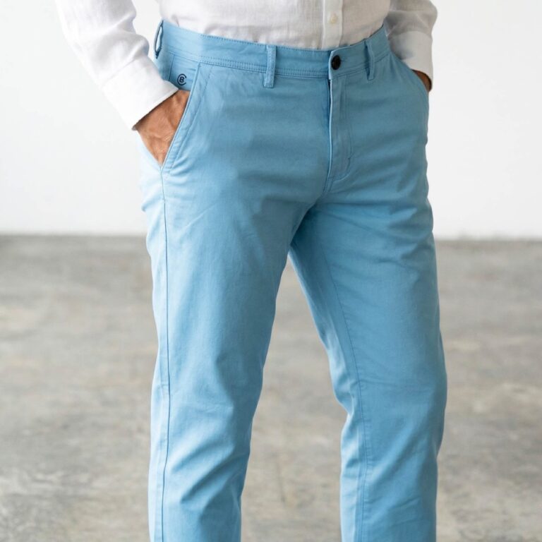 Pantalon chino azul de hombre Gómez del Valle